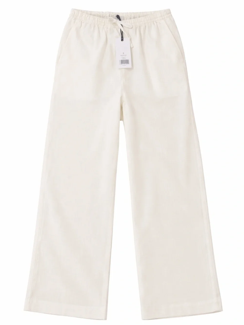 Onia Wide-Leg Pants in Off-White/Cream - Picture 1 of 5